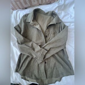 Shein | forrest green, button down